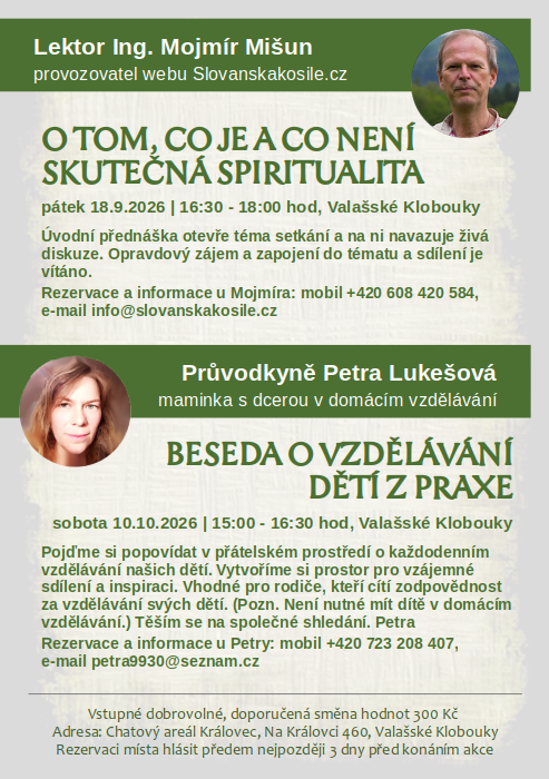 letacek přednasky Mojmira a Petry na Kralovci (podzim 2026)